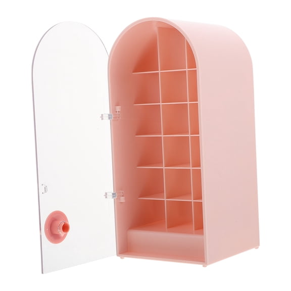 Mobutofu Lipstick Storage Rack 1Pcs Pink Rectangular Design for Home Use