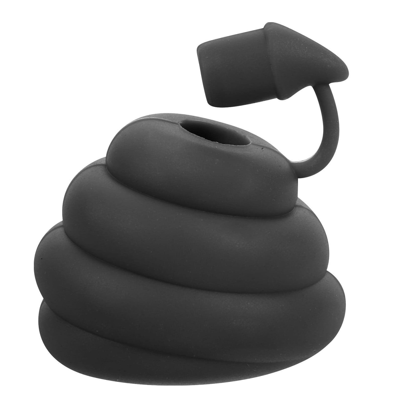 Mobutofu Manual Toothpaste Squeezer 1Pack Black Silicone Cap Dispenser for Bathroom