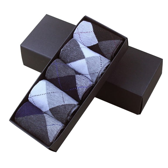 Mobutofu Comfortable Cotton Socks for Mens in Autumn 5Pairs