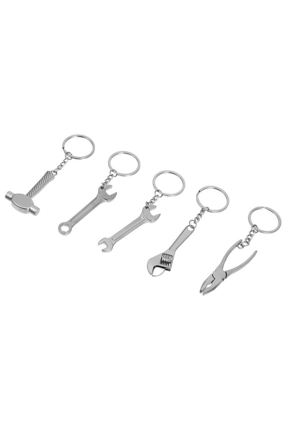 Mini Tool Key Chain 5Pcs Hammer Shape Wrench Keychain Accessories for Men