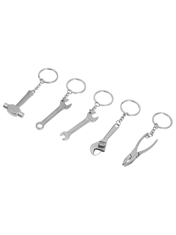 Mini Tool Key Chain 5Pcs Hammer Shape Wrench Keychain Accessories for Men