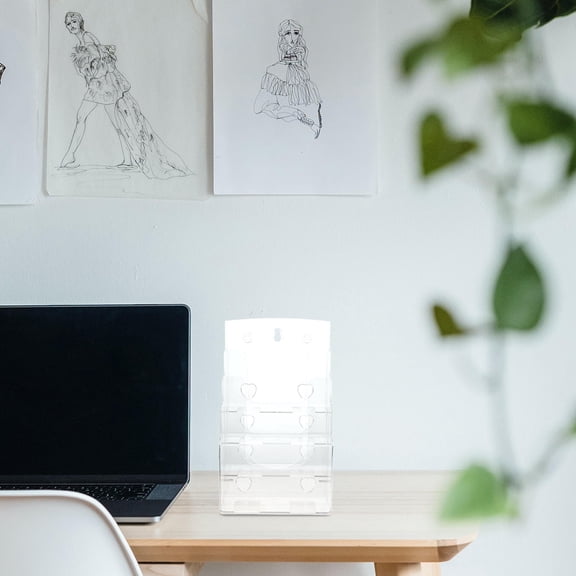 Mobutofu Modern Clear Flyer Holder Stand for Easy Document Display and Quick Setup, and Stylish Organizer