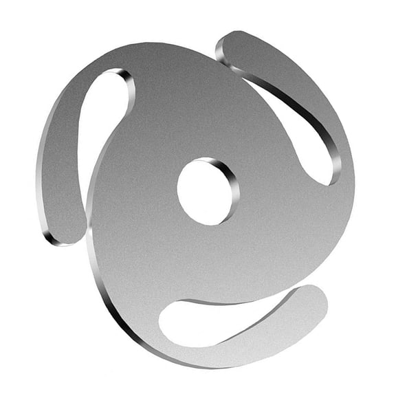 Mobutofu Modern Plated Silver Aluminum Record Adapter for Turntable Compatible with Multiple Players
