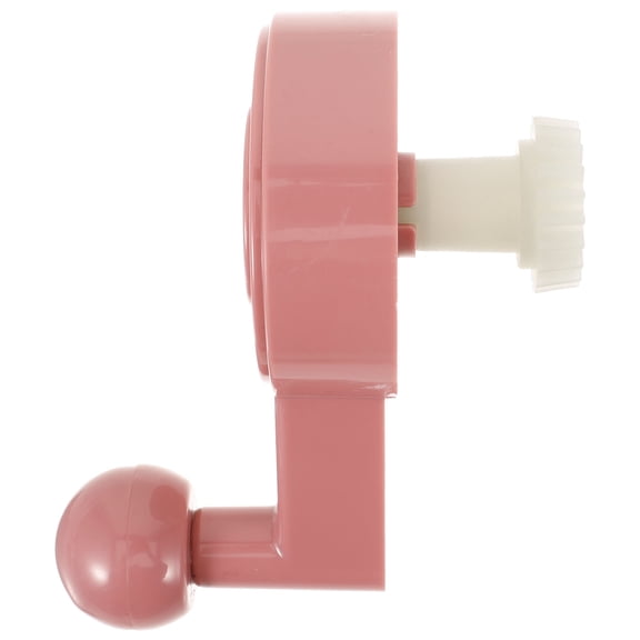Mobutofu Plastic Knitting Machine Crank Handle Pink Durable Easy to Use Hand Crank Operation for Creative Knitting
