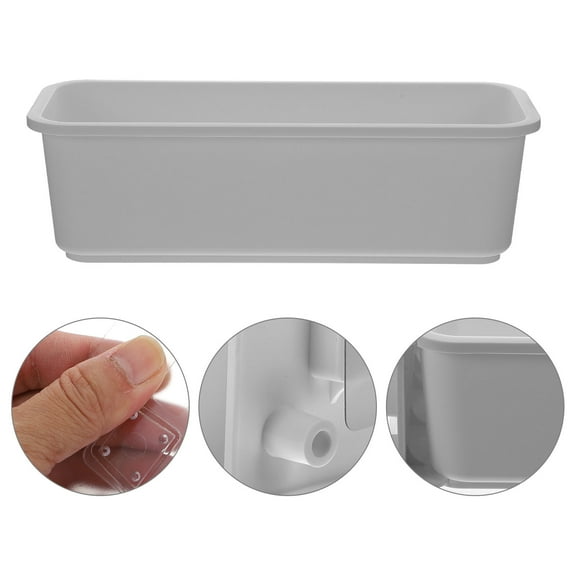 Mobutofu Plastic Storage Containers 37x6.1In For Kitchen Seasoning Sorting Simple Design 1 Set