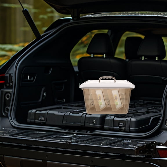 Mobutofu Portable Multifunctional Plastic Storage Box Organizer for Home Car and Camping