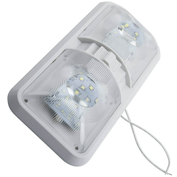Mobutofu RV Ceiling Light 1Pack Natural White Light 3528 SMD Beads 800LM Lumens for Car Interior Top Lamp