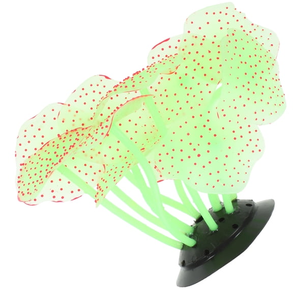 Mobutofu Realistic Light Green Coral Sculpture Aquarium Decor Adds Natural Lively Atmosphere to Fish Tank