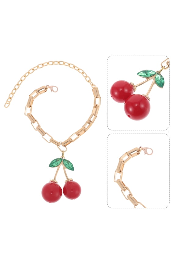 Charm Bracelet with Green Leaf Sweet Hand Chain Accessory for Everyday Wear and Party Outfits
