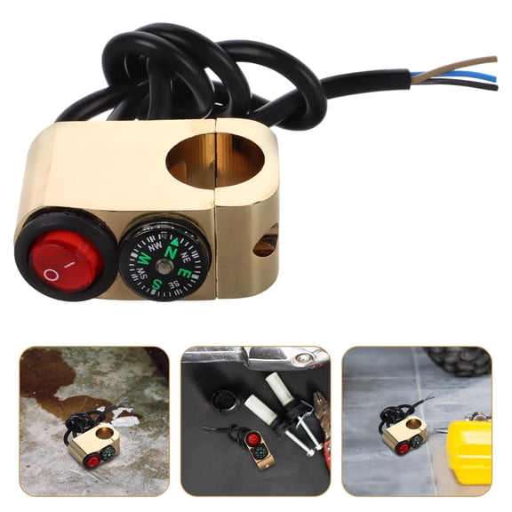 Mobutofu Scooter Handlebar Switch with Aluminum Alloy Durable Construction and Compass for Easy Control
