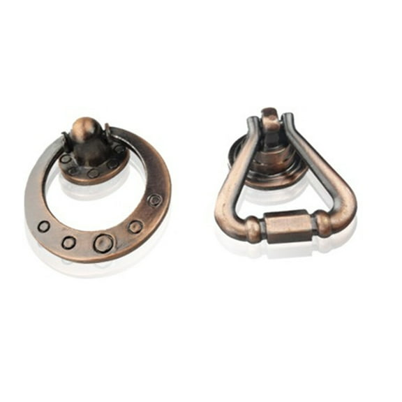 Mobutofu Ring Knobs 4Pcs for Furniture Hardware 2.8*2in