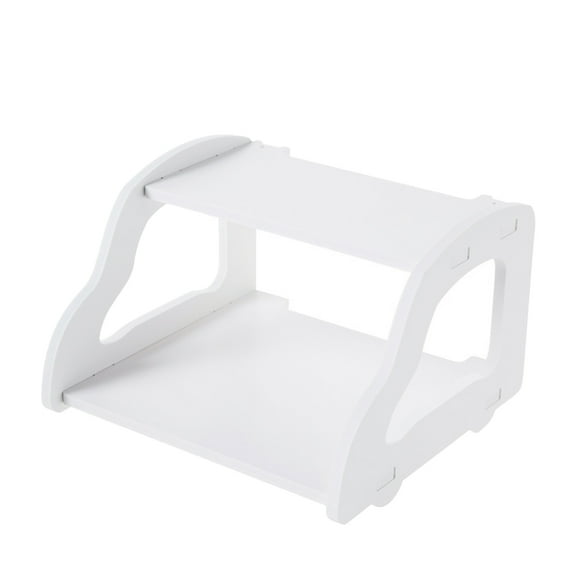 Mobutofu Router Wall Mount Stand Flame-Resistant 2-Tier Set Box Holder for Home Network Organization 1Pcs