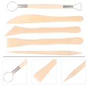 Mobutofu 10-Piece Kids Sculpture Modeling Tools Set with Metal and Wood for Art and Craft Projects