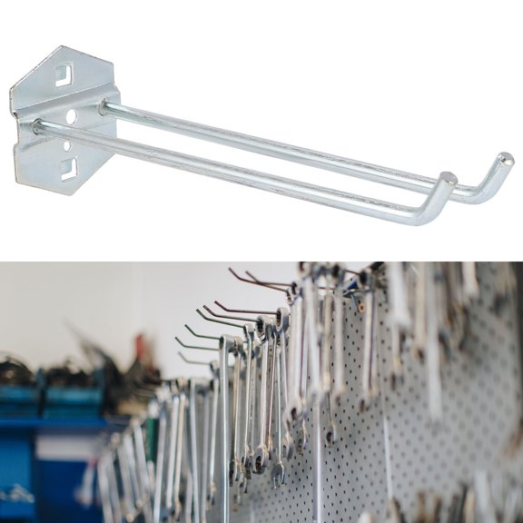 Mobutofu Galvanized Steel Shelving Hooks for Display, 7.9x2.5x2.2in Shop Storage Organizer