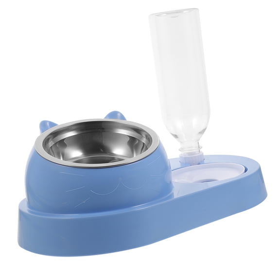 Mobutofu Cat Feeder Metal Automatic Water Drinking Home Use 1Set