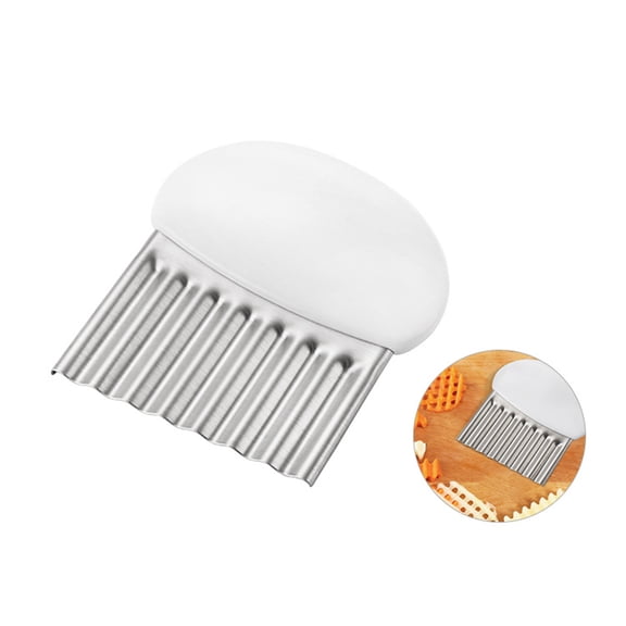 Mobutofu Stainless Steel Wave Slicer 9.8x3.5in Vegetable Slicer For Home Kitchen Cooks And Food Preparation