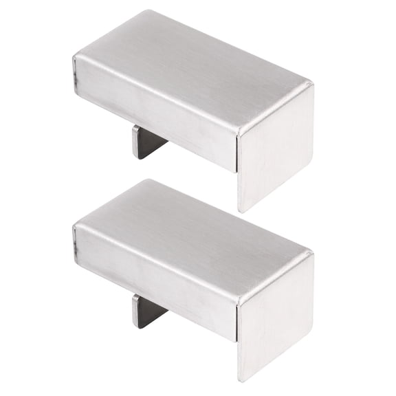 Mobutofu Stainless Steel Window Lock 2Pcs Sliding Security Silver for .8*7.9*3.9in