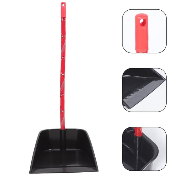 Mobutofu Standing Dustpan with Extended Handle Easy Storage for Home Cleaning Supplies