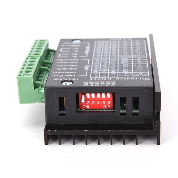 Mobutofu Stepper Motor Driver Black Semi-Enclosed Chassis with Thermal Protection and 4 Amp Current