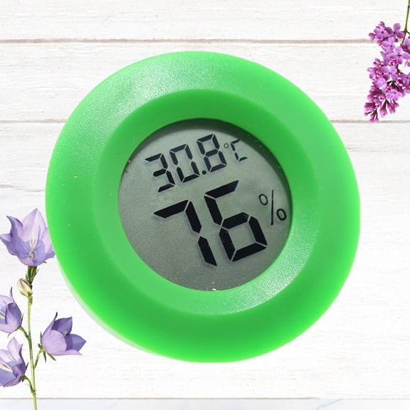 Mobutofu Temperature and Humidity Meter Digital Thermometer Green for Home Office Small Lightweight