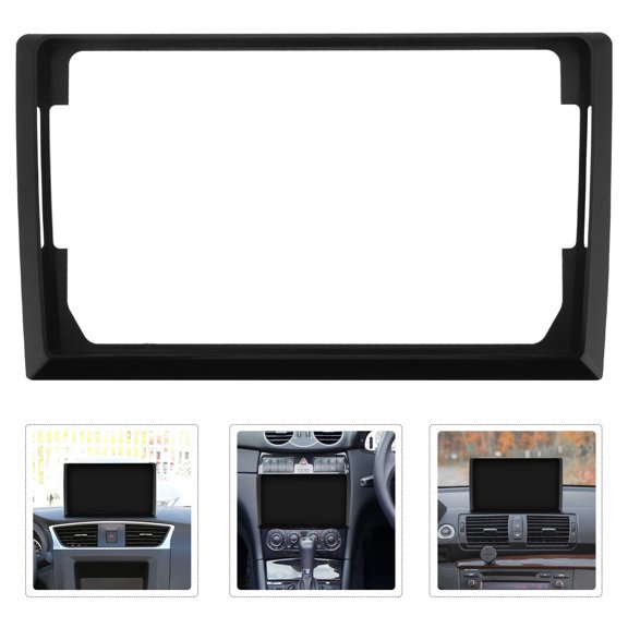 Mobutofu Universal Black Car Navigation Screen Protective Frame Edge Cover Compatible with Multiple Navigation Systems