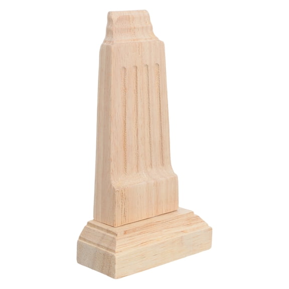 Mobutofu Unpainted Wooden Corbels, Intricate Carved Details for Home Use
