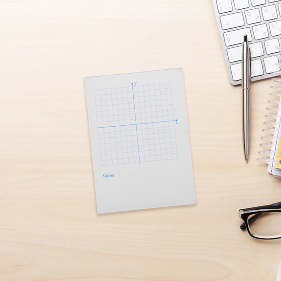 Mobutofu White Xy Coordinate Notepad for Math Writing and Precise Graphing