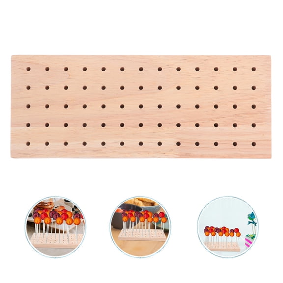Mobutofu Beige Wooden Lollipop Holder, Space-Saving and Versatile for Various Settings