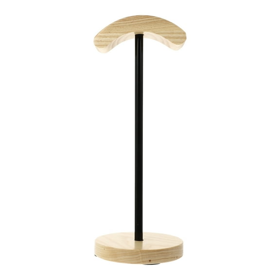 Mobutofu Wooden Headphone Stand Adjustable Gaming Headset Hanger With Metal Material 1Pcs 11.8X5.1X5.1In