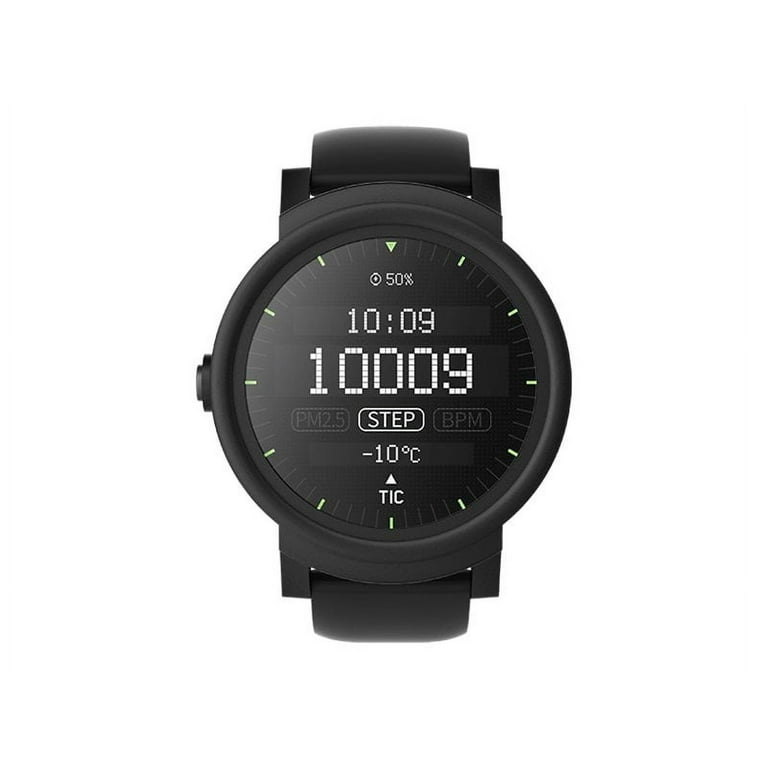 Mobvoi Ticwatch E Shadow (GPS) 44mm Black Silicone Case with Black