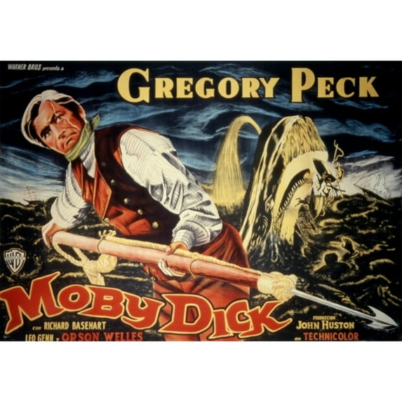 Moby Dick Gregory Peck 1956 Movie Poster Masterprint (14 x 11)
