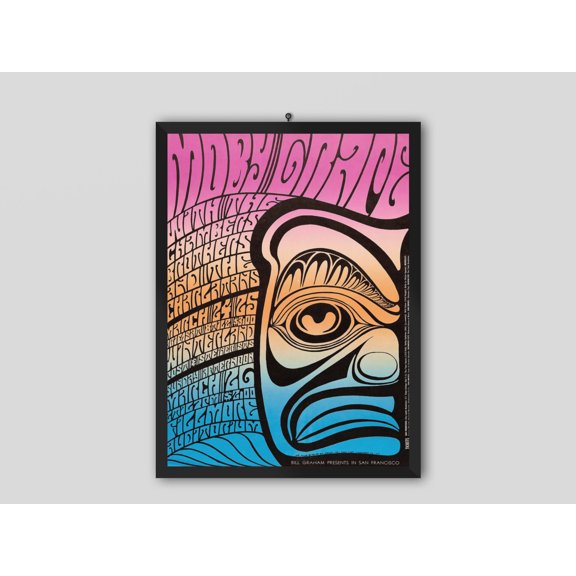 Moby Grape And Chambers Bros Fillmore Concert Poster