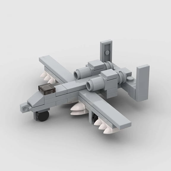 Moc A-10 Fighter Aircraft Plane Military Building Blocks Thunderbolt II Attacker US Air Force Aircraft Model Bricks Kids Toys