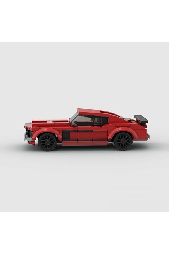 Moc Boss Mustangs Speed Champions Racer Cars City Sports Vehicle Building Blocks Creative Garage Toys Boys