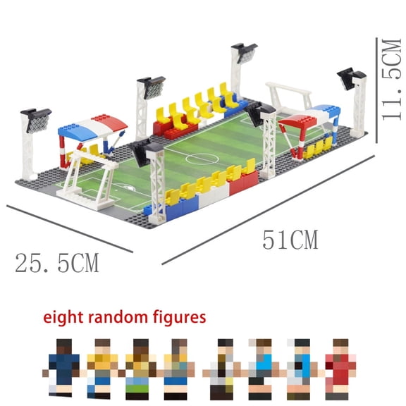 Moc Football Field Building Blocks Set – Small‑Part Sports Scene Assembly Toy, Great Gift for Sports Enthusiasts & Collectors