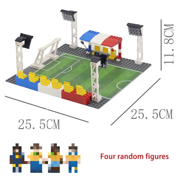 Moc Football Field Building Blocks Set – Small‑Part Sports Scene Assembly Toy, Great Gift for Sports Enthusiasts & Collectors