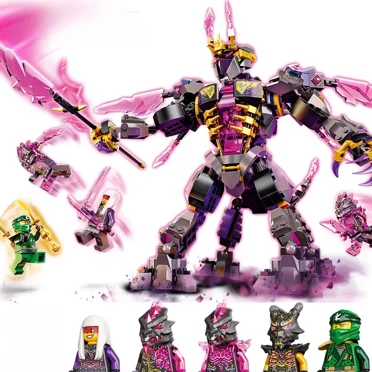 Moc Mech Model 722PCS Crystal King Building Blocks War Weapon Model Toys for Birthday Christmas Gift