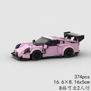 Moc N-Van Car Series Pink Cars Racers Building Blocks Sets City Vehicle Model Diy Boy Toys Sport Super Creative Puzzle Toy Gift