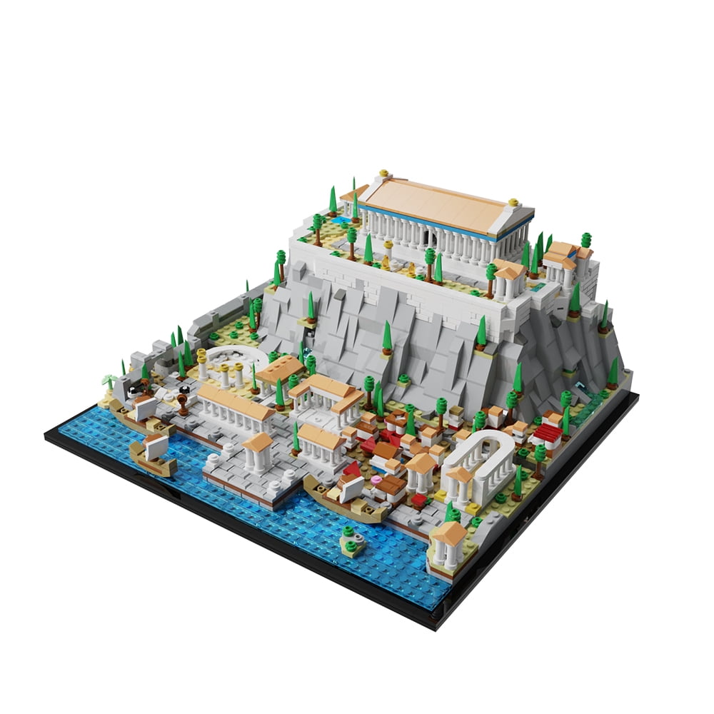 Moc Retro Temple Greece Acropolis of Athens Palace Building Blocks Set  Parthenons Castle Tower Architecture Bricks Toy Gift - Walmart.com