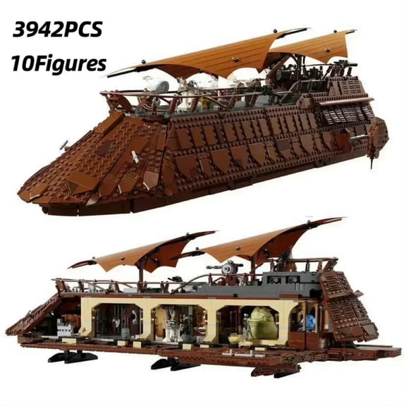 Moc UCS Jabba's Sail Barge Building Blocks Sets Compatible With Legoed Particles Suitable For Christmas Gifts 75397