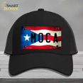 thumbnail image 1 of Moca Puerto Rico Flag Novelty License Plate Hat Mesh Black, 1 of 1