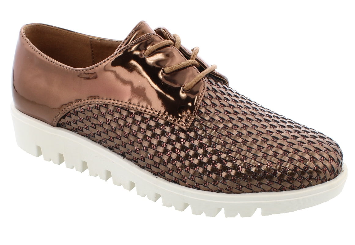 ◆moca◆ Moca Sports-07 Women's Casual Two Tone Hand Woven Faux