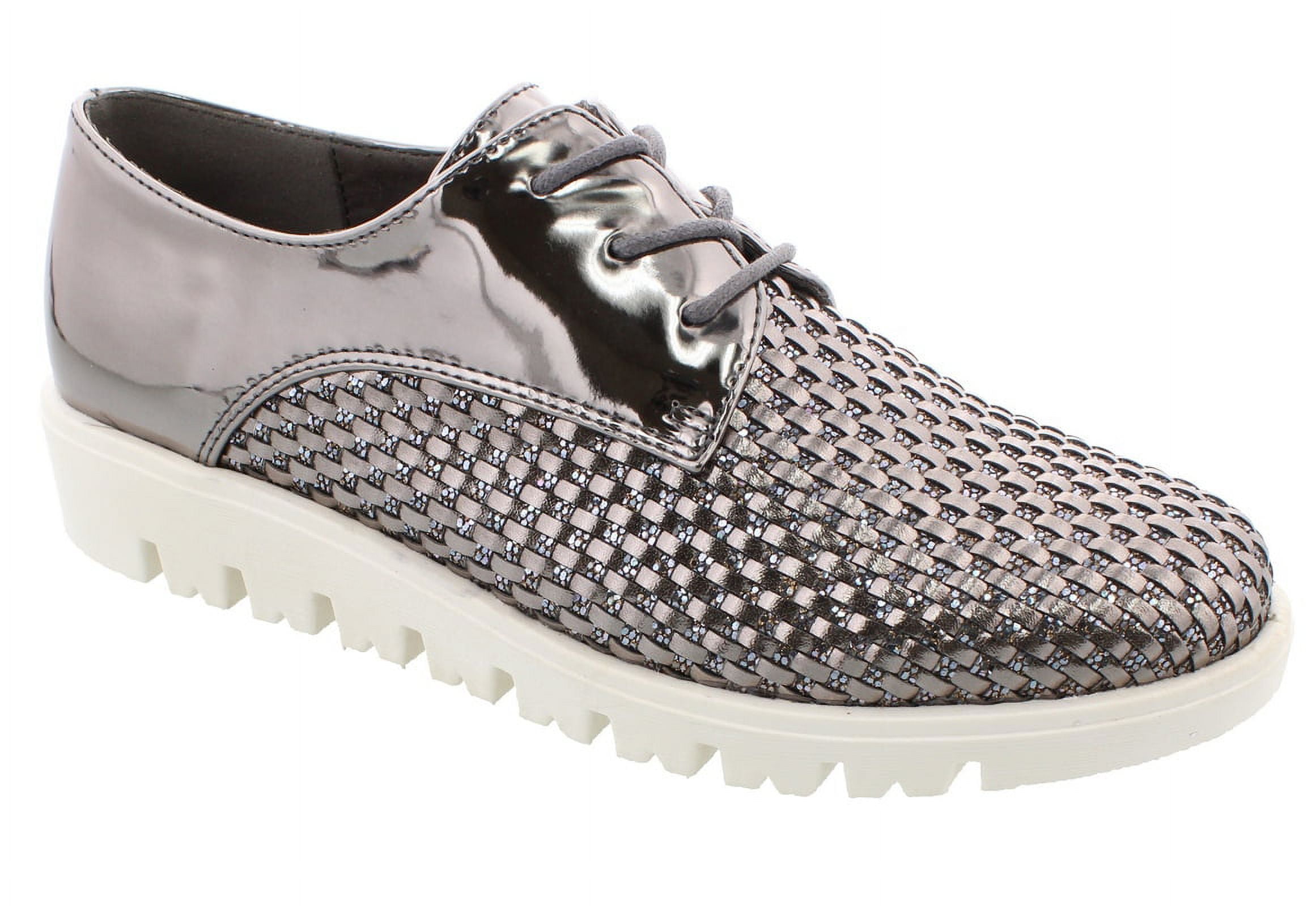 ◆moca◆ Moca Sports-07 Women's Casual Two Tone Hand Woven Faux