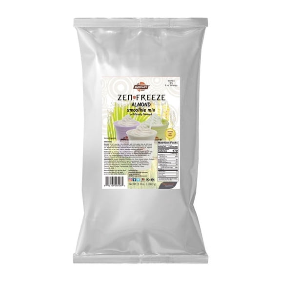 Mocafe Zen Freeze Almond Fruit Smoothie Drink Mix cs 4/3 lb