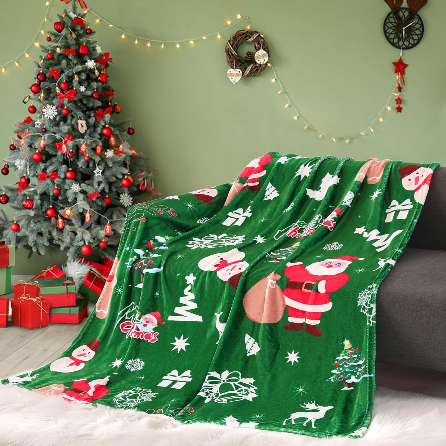 Jack and Sally flange Covering blanket Christmas blanket, flange, plush,  warm,The Nightmare Before Christmas comfortable super fine fiber fake day  blanket