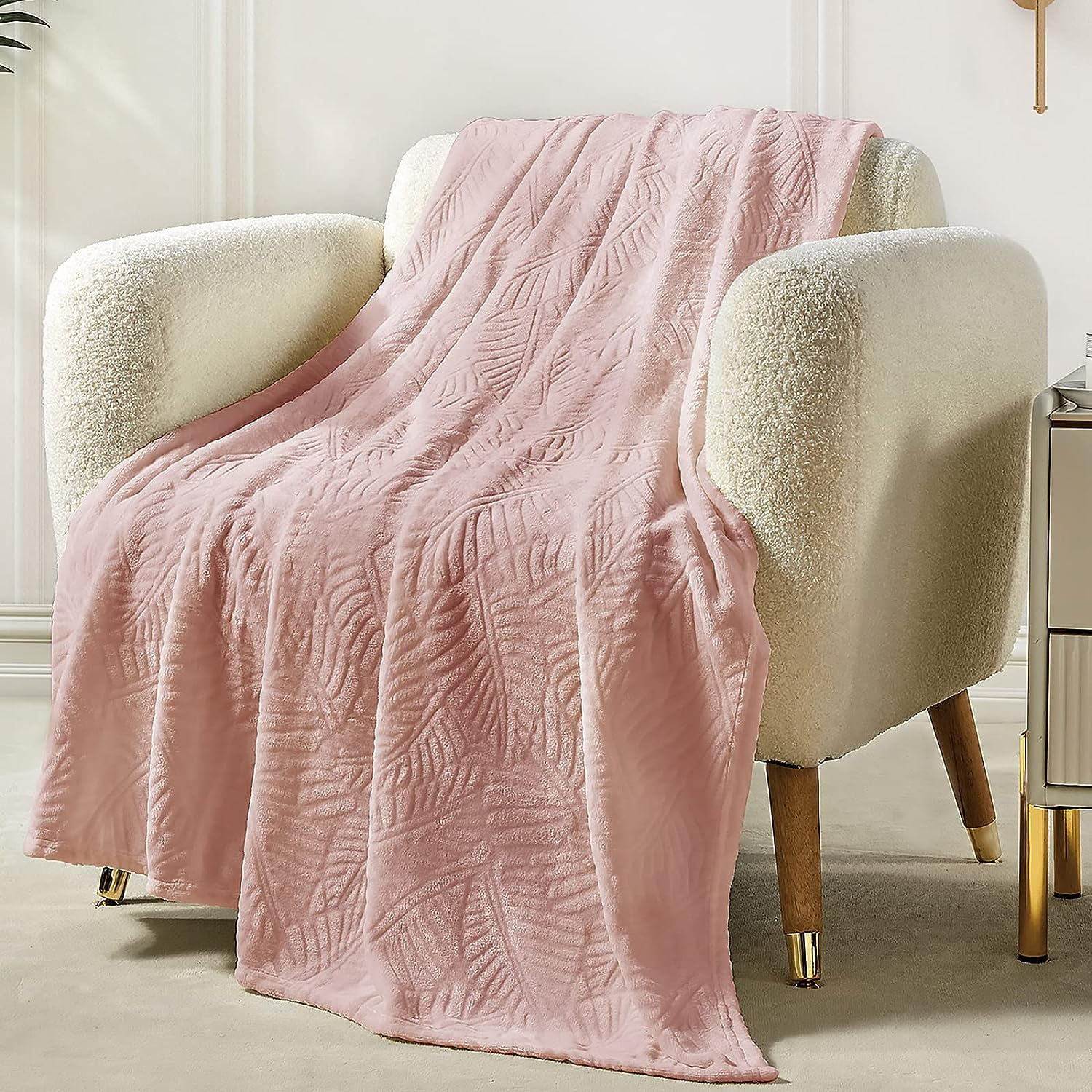 Mocaletto Throw Blankets,Fleece Blanket,Soft Fuzzy Plush Blanket