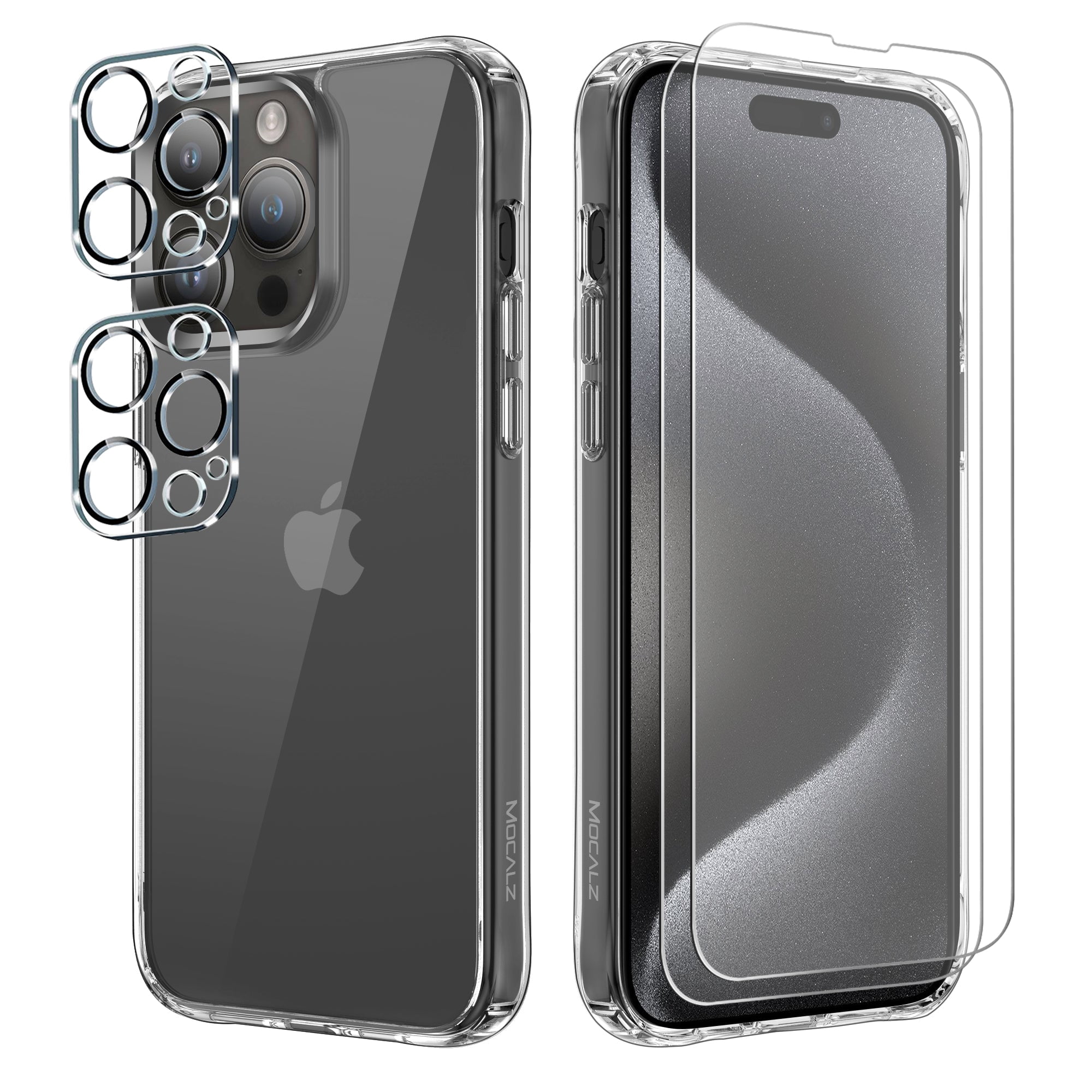 Mocalz Protector Series II Case Designed for iPhone 16 Pro , [Clear] 5 ...