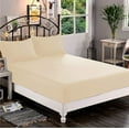 thumbnail image 1 of Mocassi 1500 Thread Count 1-Piece Fitted Sheet,Full, Cream, 1 of 3