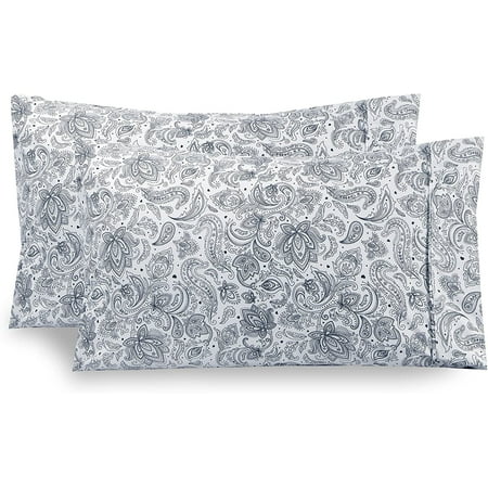 Mocassi 1500 Thread Count Navy Microfiber Pillowcases, Queen 2 Count