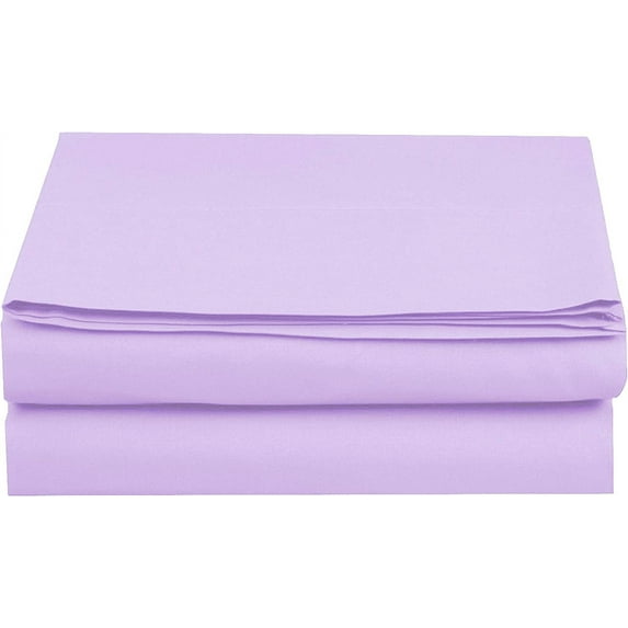 Mocassi 1500 Thread Count Pack of 4 Flat Sheet,Queen, Lilac